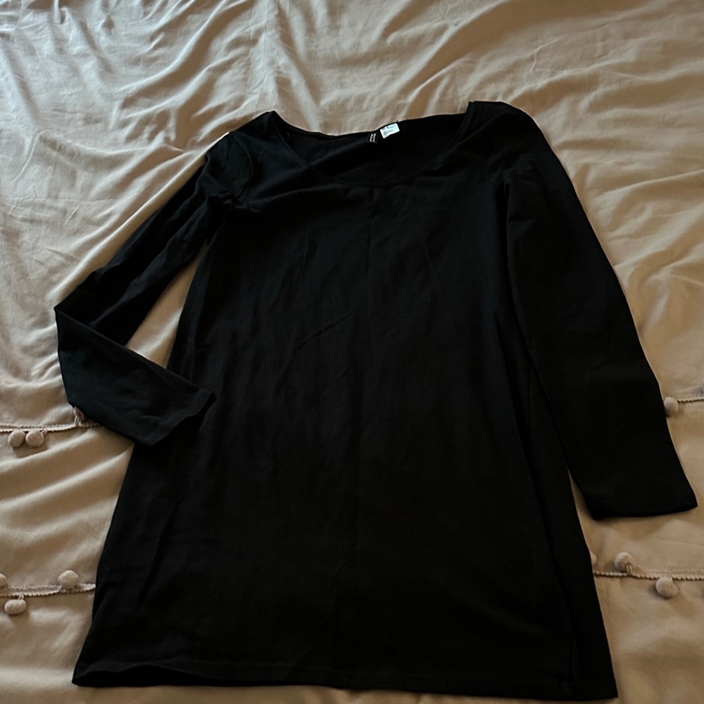 Black Long Sleeve Mini Bodycon Dress